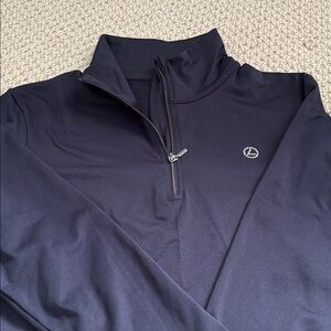 LUHTA Navy Long Sleeve midlayer ski Top